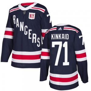 Youth Adidas New York Rangers Keith Kinkaid Navy Blue 2018 Winter Classic Home Jersey - Authentic