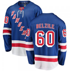 Youth Fanatics Branded New York Rangers Alex Belzile Blue Home Jersey - Breakaway