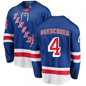 Youth Fanatics Branded New York Rangers Ron Greschner Blue Home Jersey - Breakaway