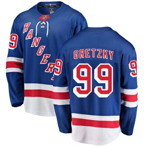 Youth Fanatics Branded New York Rangers Wayne Gretzky Blue Home Jersey - Breakaway
