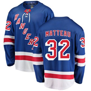 Youth Fanatics Branded New York Rangers Stephane Matteau Blue Home Jersey - Breakaway