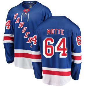 Youth Fanatics Branded New York Rangers Tyler Motte Blue Home Jersey - Breakaway