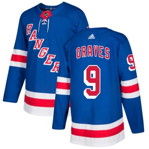 Men's Adidas New York Rangers Adam Graves Royal Jersey - Authentic