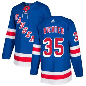 Men's Adidas New York Rangers Mike Richter Royal Jersey - Authentic