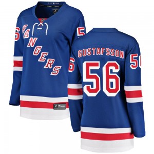 Women's Fanatics Branded New York Rangers Erik Gustafsson Blue Home Jersey - Breakaway