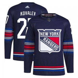 Men's Adidas New York Rangers Alex Kovalev Navy Alternate Primegreen Jersey - Authentic