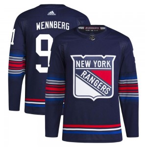 Men's Adidas New York Rangers Alex Wennberg Navy Alternate Primegreen Jersey - Authentic