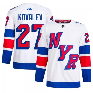 Men's Adidas New York Rangers Alex Kovalev White 2024 Stadium Series Primegreen Jersey - Authentic