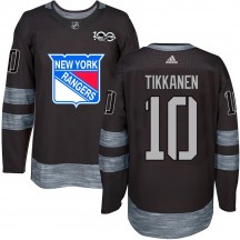 Men's New York Rangers Esa Tikkanen Black 1917-2017 100th Anniversary Jersey - Authentic