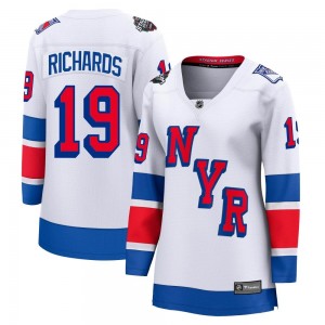 Women's Fanatics Branded New York Rangers Brad Richards White 2024 Stadium Series Jersey - Breakaway