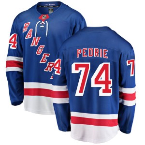 Youth Fanatics Branded New York Rangers Vince Pedrie Blue Home Jersey - Breakaway
